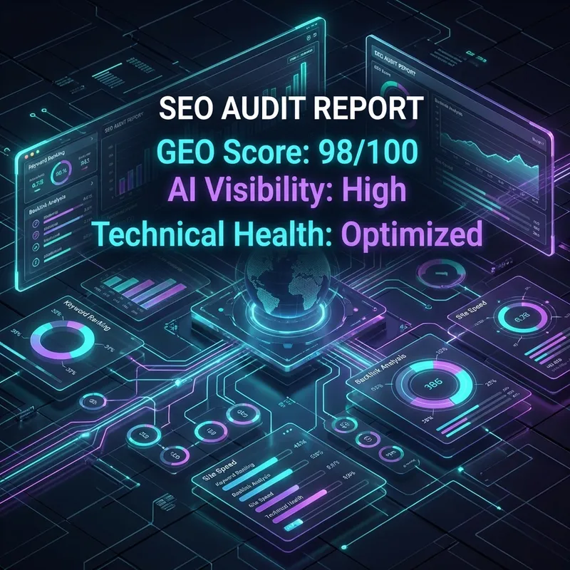 AI SEO Audit Report Dashboard